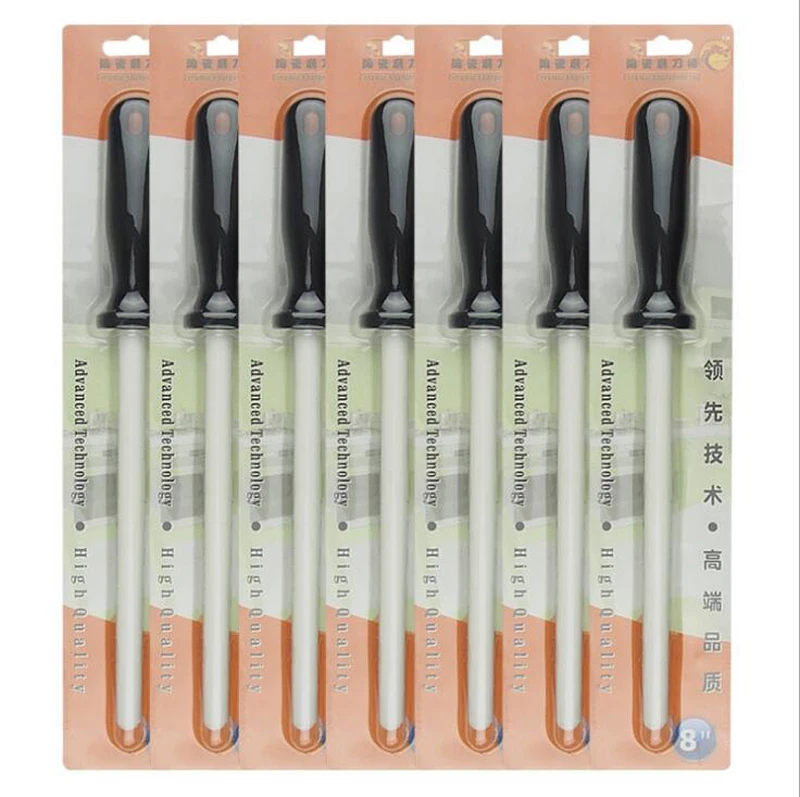 1 шт. Керамика стержень Ножи точильный камень циркония точилка для ножей с ABS