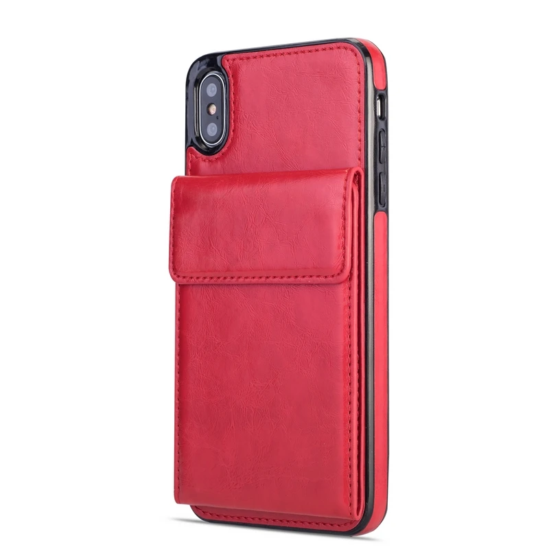 Ретро Кожаный чехол для iPhone XS Max XR X Вертикальный флип-чехол телефона 8 7 6 6s Plus 5S SE