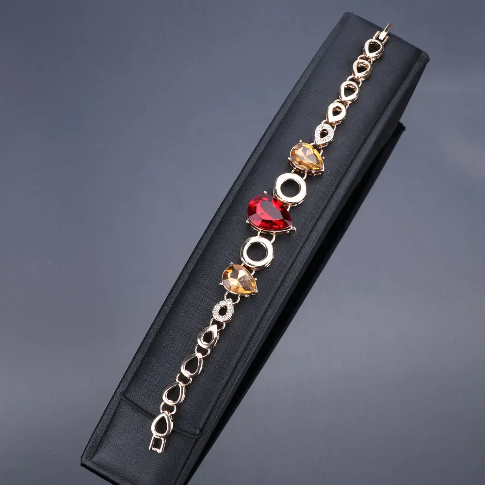 Bridal Gift Nigerian Wedding African Beads Jewelry Set Fashion Dubai Crystal Zircon Gold Color Costume Design Sets | Украшения и