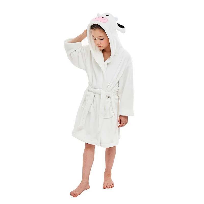 2019 горячая Распродажа детские пижамы с капюшоном банный халат для мальчиков и