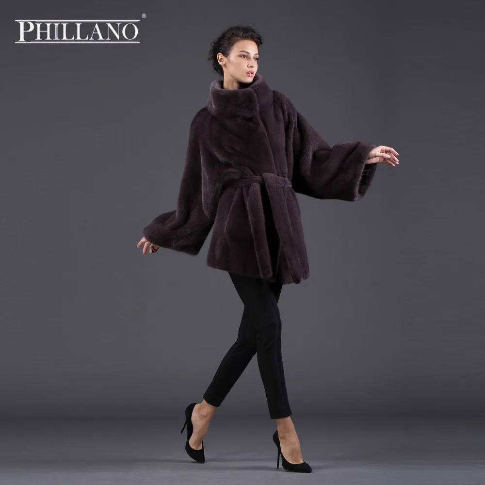 Горящие Товары PHILLANO 2016 Шубы Из Меха Норки Скандинавия Дания Женская Куртка