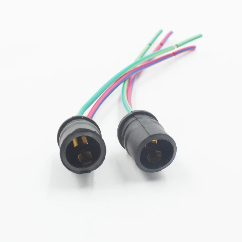 Rockeybright 2-4 шт. T10 W5W светодиодный держатель лампы Кабель-розетка T10 194 светодиодный интерьерная Лампа адаптер разъем провода жгут разъем