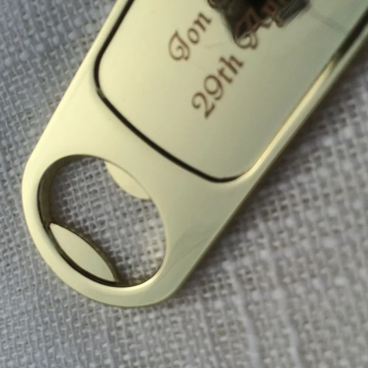 Блестящий Золотой цвет открывалка для бутылок вина Свадебная вечеринка подарок