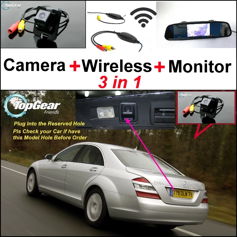 

3 in1 Special Camera + Wireless For Mercedes Benz S Class MB W221 S300 S320 S350 S400 S420 S450 S500 S600 S63 S65 2006~2012