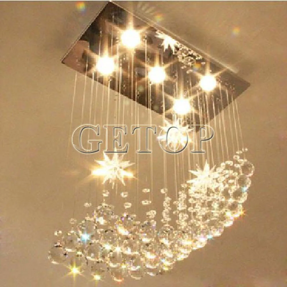 Современная светодиодная лампа ZYY большая люстра освещение блеск прямоугольная