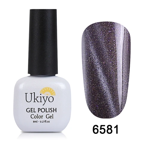6581 Ukiyo 8 мл кошачий глаз УФ-гель для ногтей стемпинг для украшения ногтей DIY Nagellak магнитная палочка Лаки полуперманентный лак Гибридный лак - Цвет: 6581