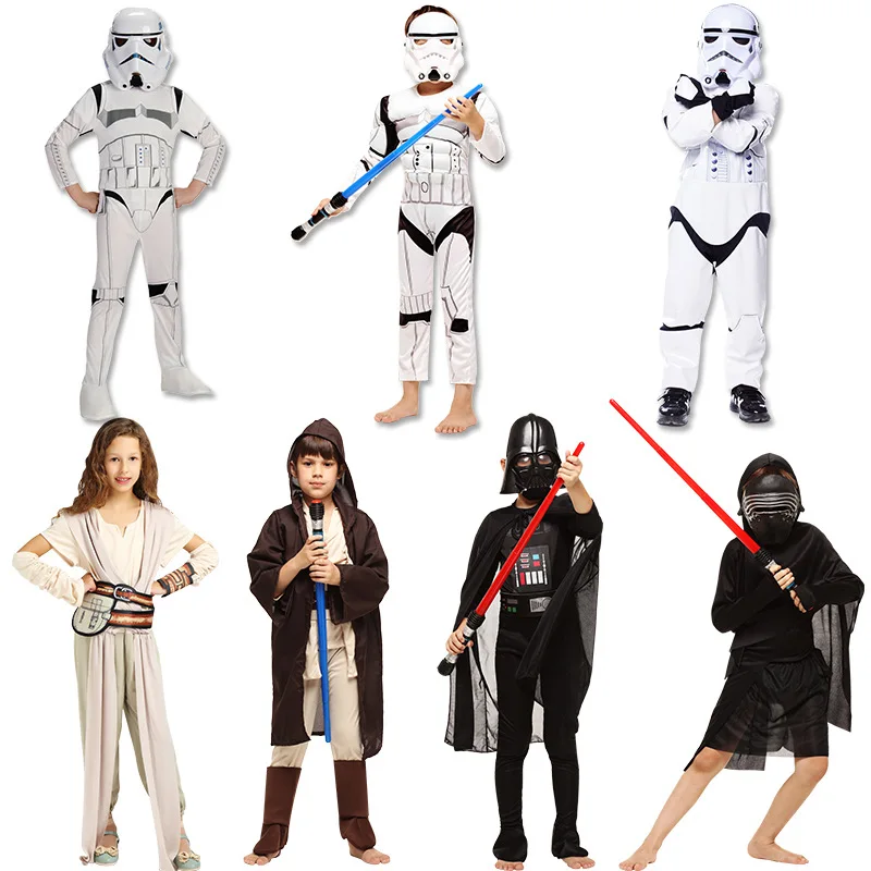 Детский костюм для костюмированной вечеринки на Хэллоуин Костюм Рыцаря Джедаев