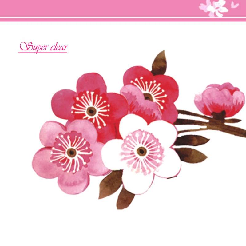 Водонепроницаемые обои с вишневым цветком для интерьера телевизора плакат