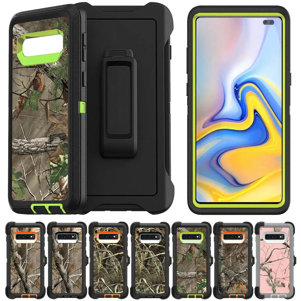 Защитный чехол с камуфляжным рисунком настоящего дерева для Samsung Galaxy S10 Plus S10e +