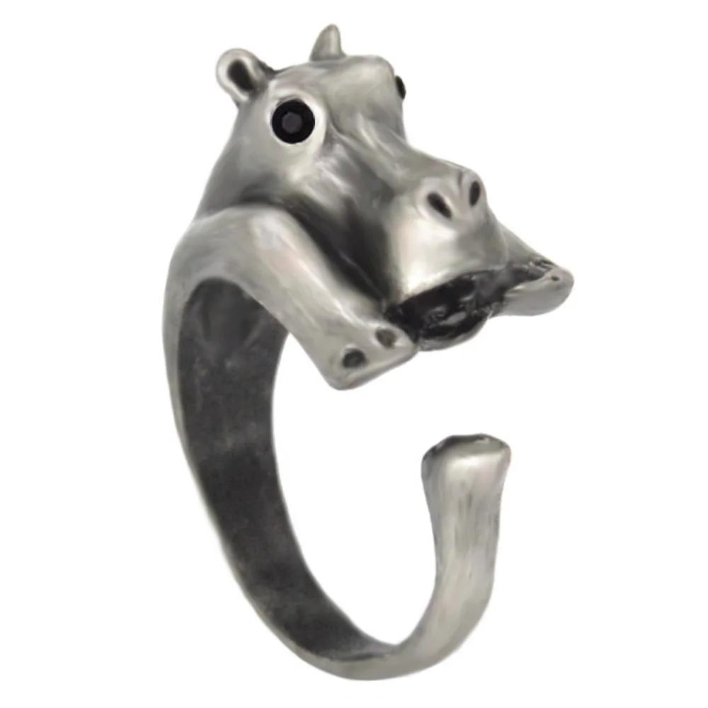 Kinitial 1 шт. Летний стиль хиппи шикарный латунный сустав Бегемот кольцо anillos Boho Anel