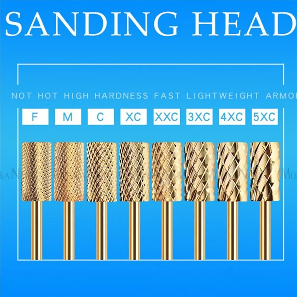 Фрезерный резак из нержавеющей стали для полировки ногтей 8 видов | Красота и