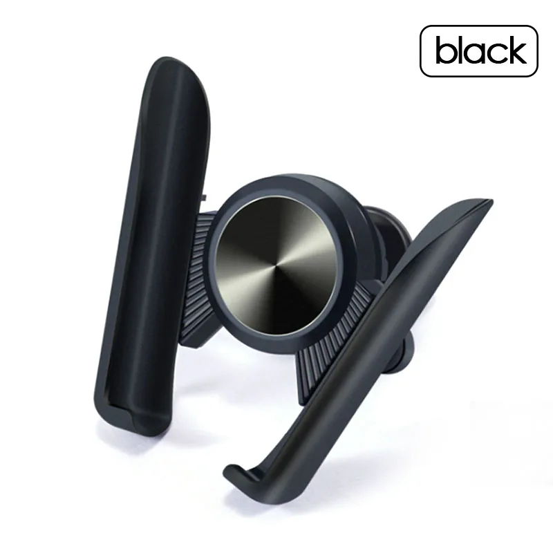 Black KEPHE Автомобильный держатель для телефона вращающийся на 360 градусов держатель на вентиляционное отверстие автомобиля Автомобильный держатель Подставка для iPhone 7 8 XS Max XR Универсальный - Цвет: Black