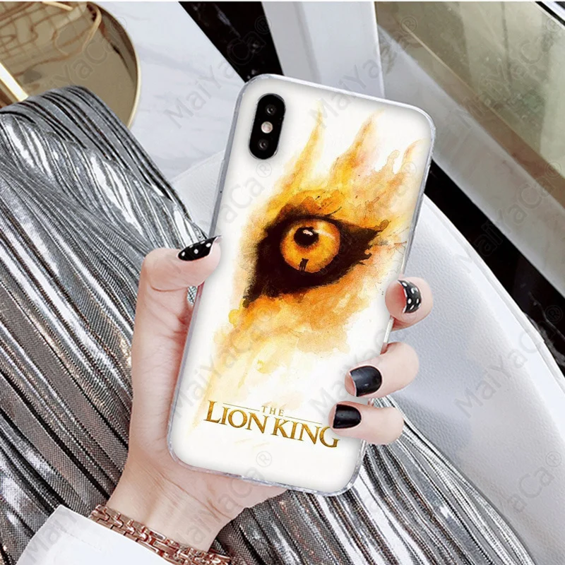 MaiYaCa для iphone 11 pro max чехол Король Лев мягкий силиконовый TPU чехол для телефона для Apple iphone 7 8 6 6S Plus X XS MAX 5 5S SE XR