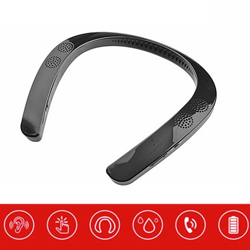 Популярная Беспроводная колонка ABGN портативная Bluetooth 5 0 беспроводная Шейная с