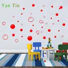 28 шт., смешанные размеры, воздушные шары, узор, круг, наклейки на стену для детской комнаты, стекло, душевая комната, водонепроницаемая, художественная роспись, Декор, сделай сам, настенные наклейки