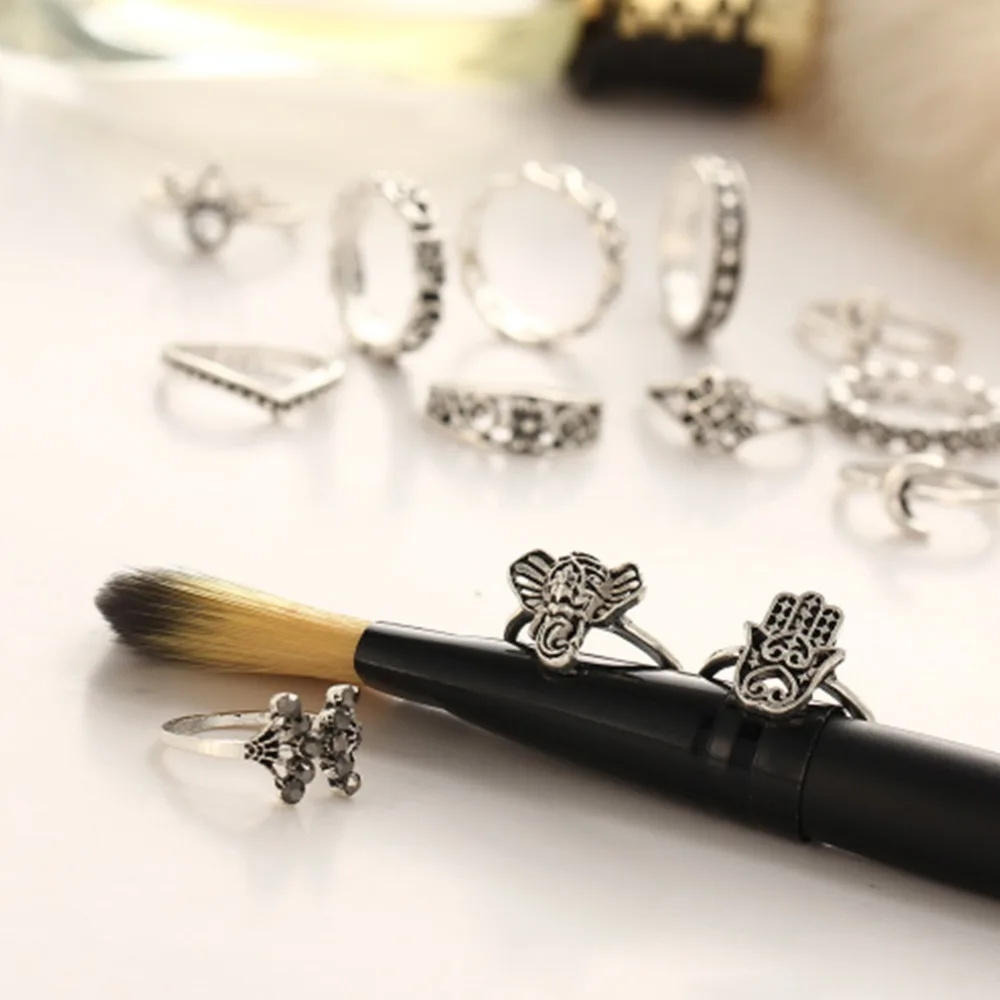 Модный набор колец смешанной Hasma руку с серебряным покрытием браслет со слоном