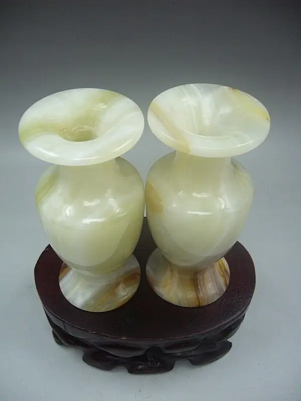 Bir 001596 декоративная коллекция чистый нефрит вырезанный вручную ваза|vases candle|vase