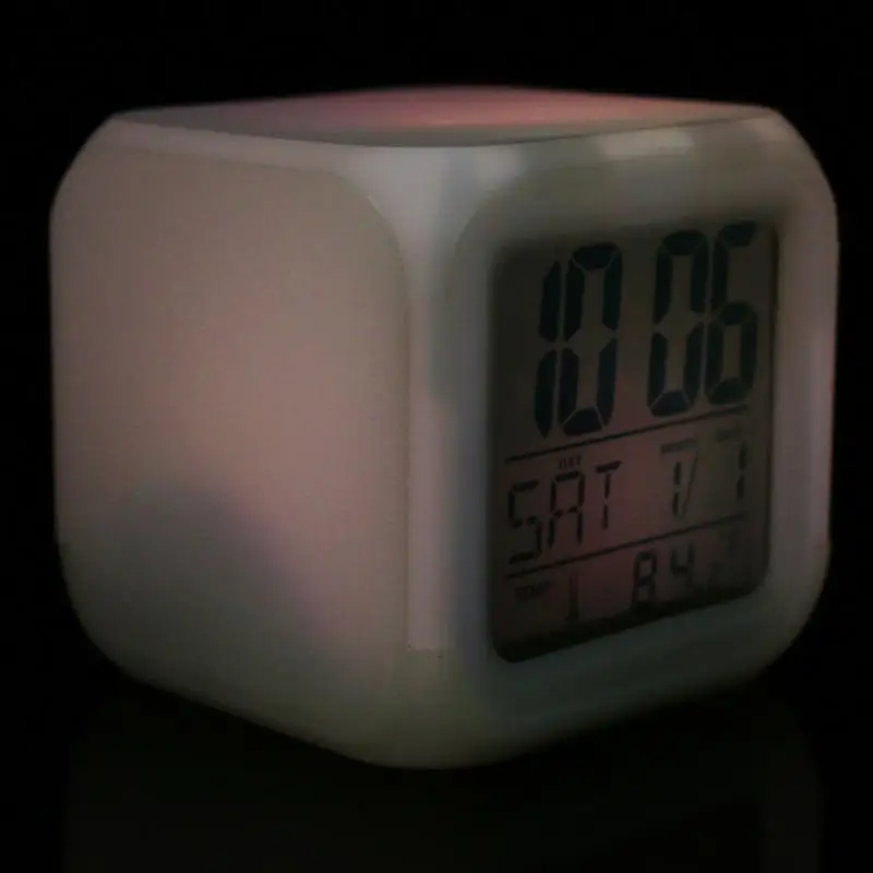 Красочные Изменение Цвета Будильник Творческий Дом Моды Световой Будильник|color