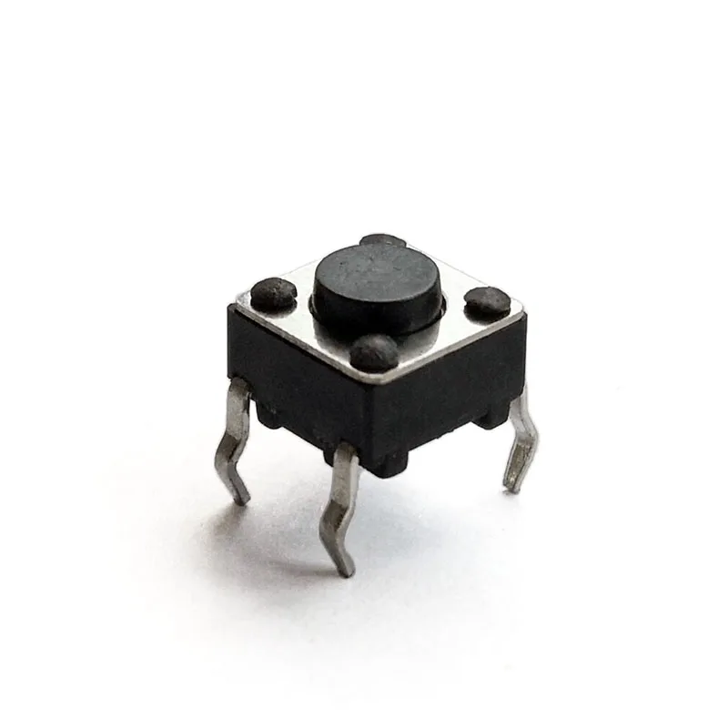 100 pcs/lot 6*6*4.5 mm DIP 4 PIN 12V 0.5A Push Button Switch Tactile Tact Direct Plug-in Self-Reset Micro Interruptor | Обустройство