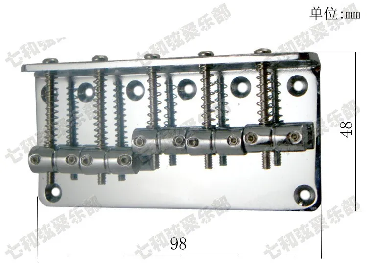 Серебряный Железный мост для бас-электрической гитары 5 бас-струн запчасти |