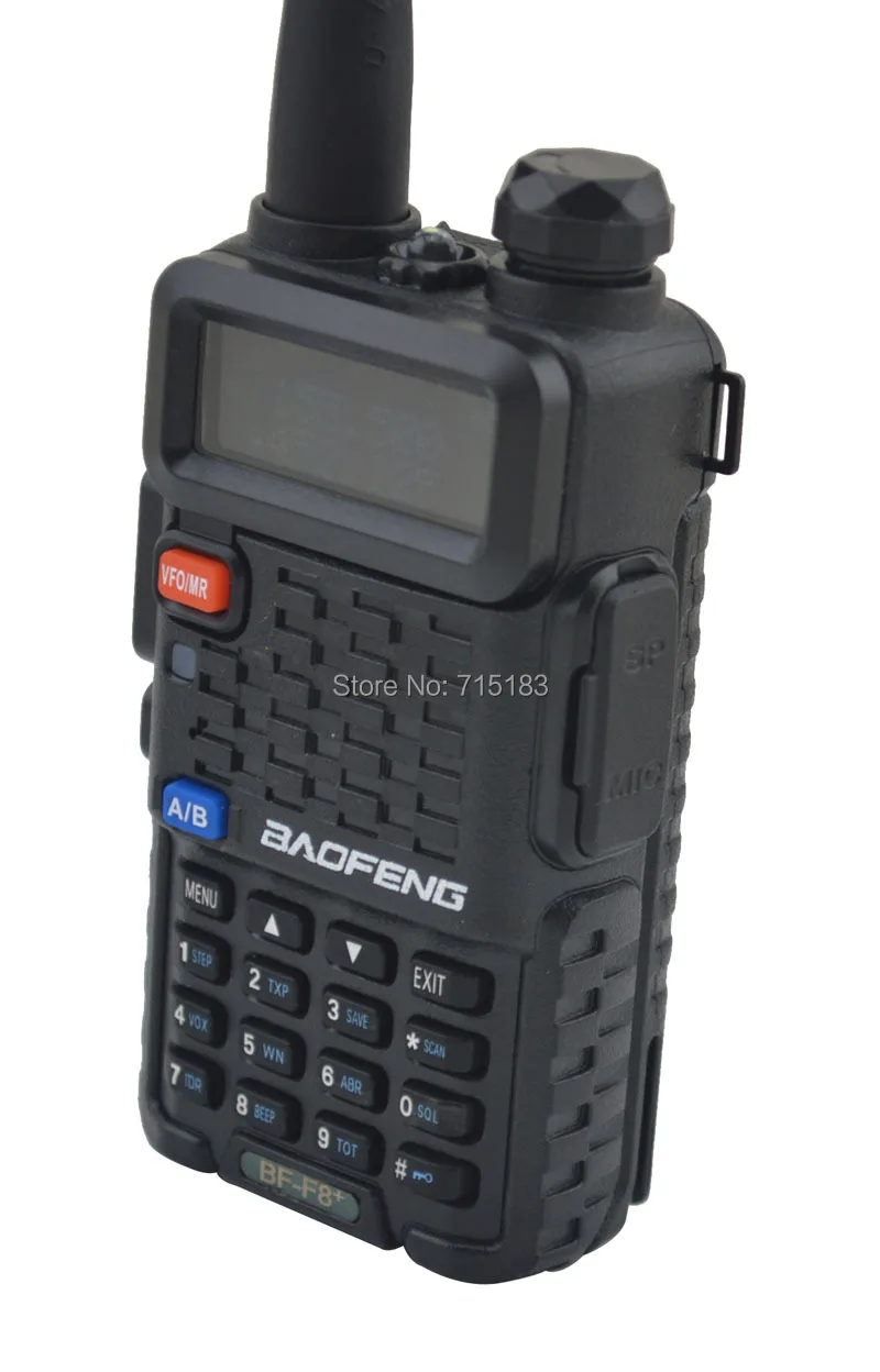 2016 Baofeng BF F8 + VHF136 174MHz & UHF400 520MHz Dual Band 5W/1W 128CH FM 65 108MHz с бесплатными наушниками