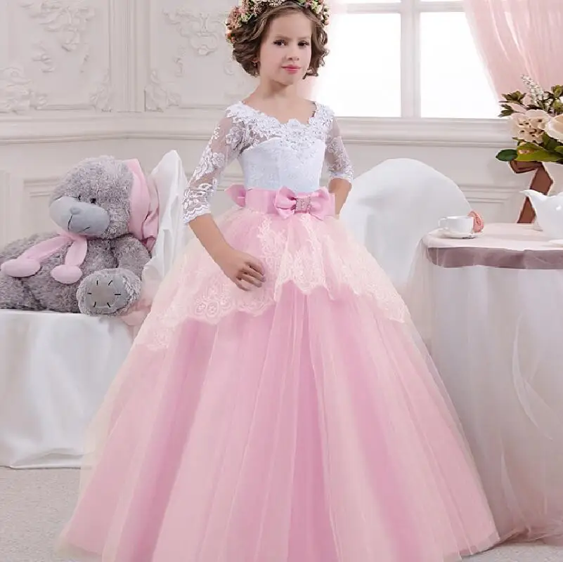 Высококачественное вечернее платье для девочек Детский карнавальный костюм