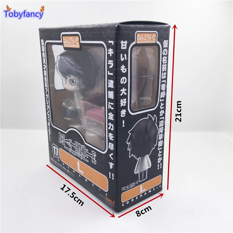 Tobyfancy DEATH NOTE фигурки героев Nendoroid L Lawliet аниме PVC 100 мм игрушки японского цифры