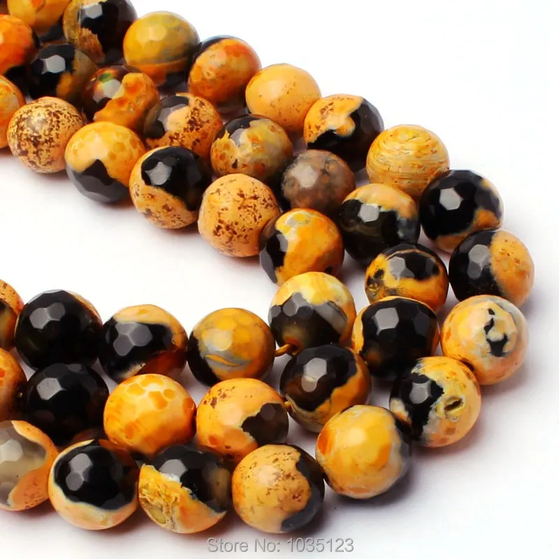 Высококачественный 8 мм натуральный разноцветный круглый ограненный камень