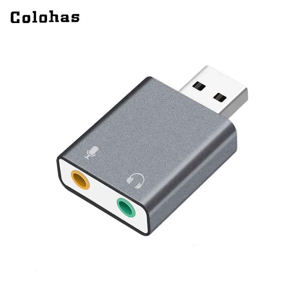 Внешняя звуковая карта USB Mini HIFI Magica Voice Virtual 7 1 CH адаптер алюминиевый сплав корпус