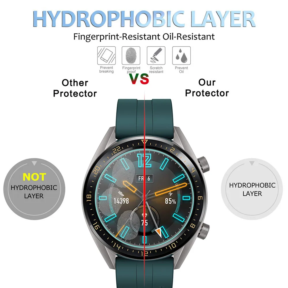 5 шт. для Huawei Watch GT Active протектор экрана из закаленного стекла Защитная пленка
