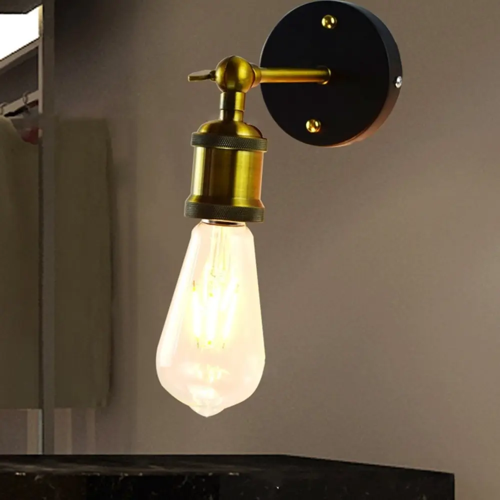 Европейский стиль винтажный сплав настенное крепление на голову E27 держатель