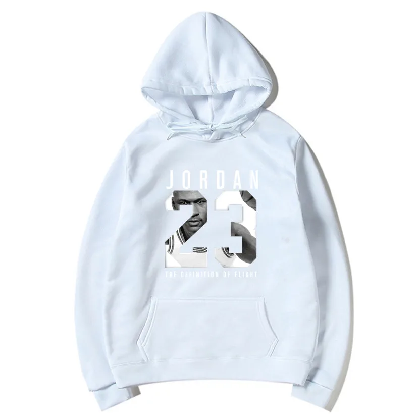 Осень новое поступление высокая Джордан 23 печатных Спортивная одежда suprem Мужская толстовка хип-хоп мужские толстовки с капюшоном пуловер толстовка одежда - Цвет: White 75