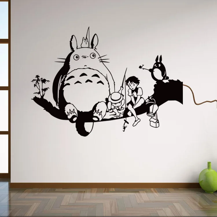 Настенная Наклейка Totoro для детской комнаты Настенный декор художественный
