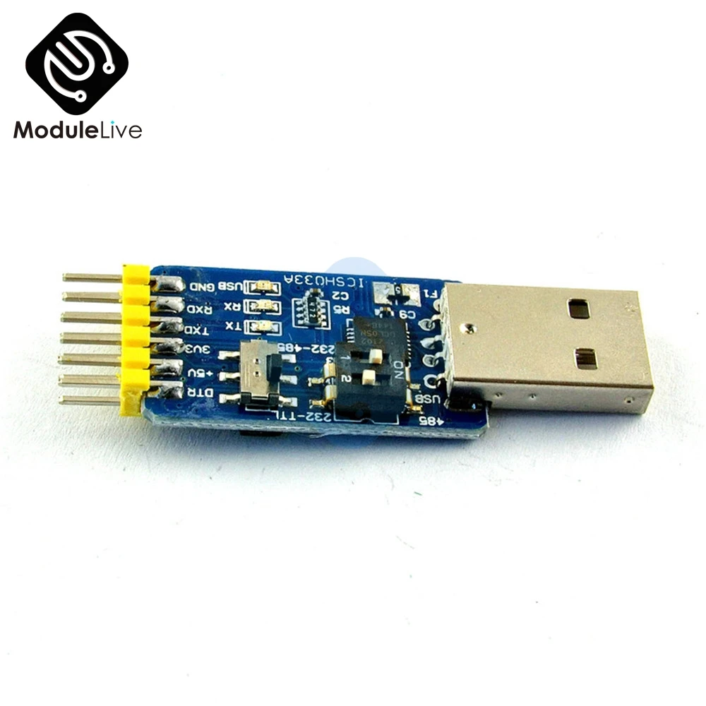 USB CP2102 к ttl последовательный чип RS232 USB ttl к RS485 взаимное преобразование 6 в 1 модуль преобразования микроконтроллер системы питание