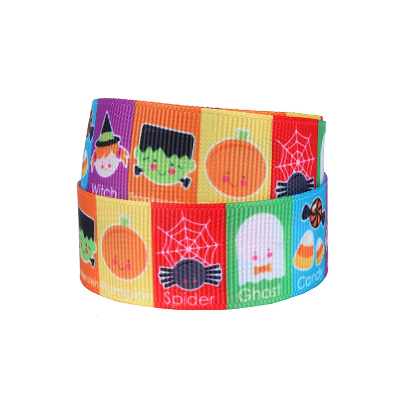 Привидение на Хэллоуин лента с принтом конфет для бантов волос | Дом и сад
