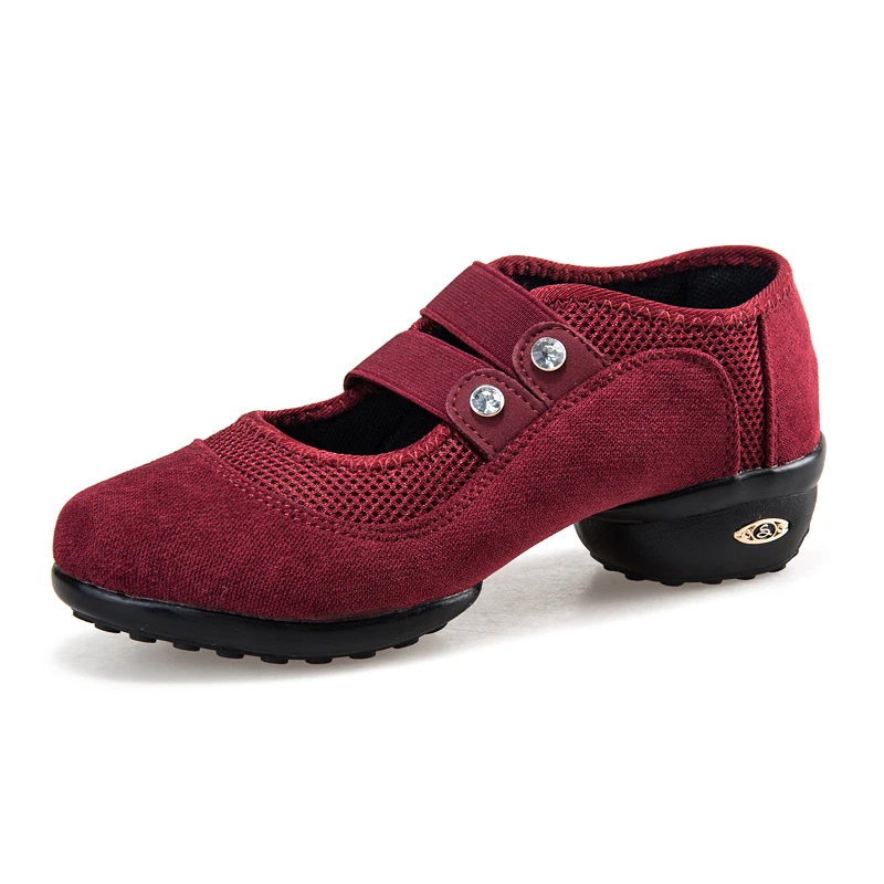 2017 Dance Sneakers Breathable Salsa Latin Square Jazz Modern Ladies Shoes Lightweight Dancing For Women SH1211 | Спорт и