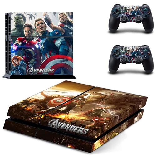 DPTM0252 Marvel Мстители PS4 Кожа Наклейка для sony playstation 4 консоли и 2 контроллеров PS4 Кожа Наклейка Винил - Цвет: DPTM0252