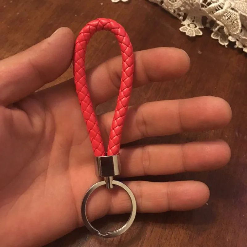 2018 кожаные веревочные брелоки ручной работы Плетеные съемные брелки для Citroen C