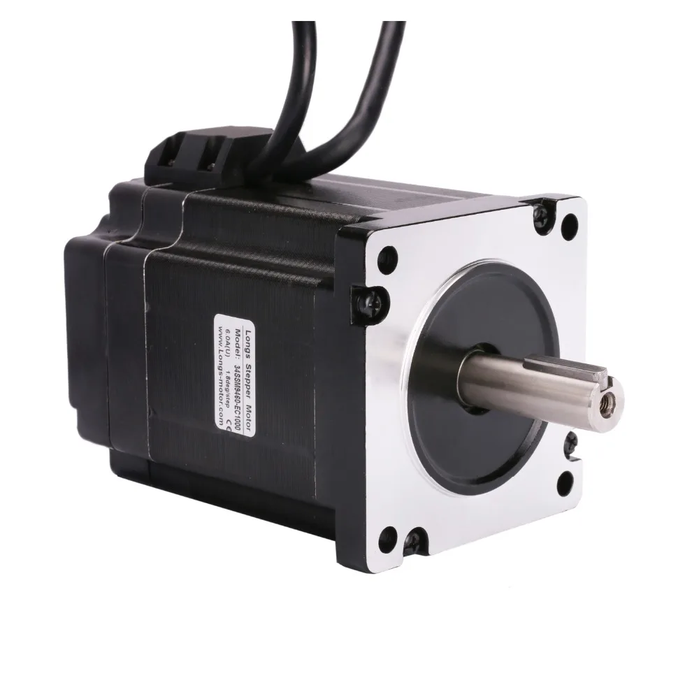 Длинный двигатель NEMA34 34SSM9460 EC1000 шаговый с замкнутым контуром 121 мм 1062 Н · м вал
