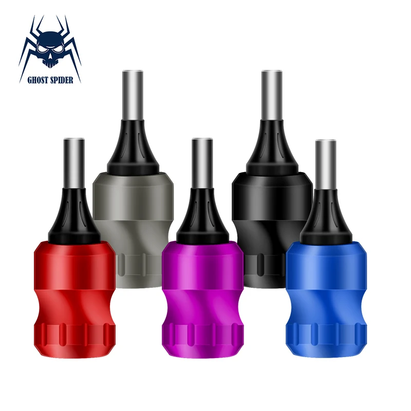 GHOST SPITER Adjustable Tattoo Grip Aluminum Alloy Tattoo Machine Guns Supplies Handle Grips For Cartridge Tattoo Needles