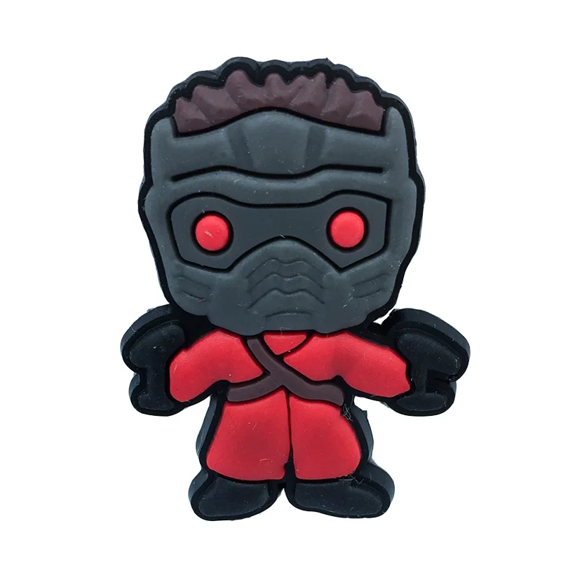 120-04x5 5 шт./лот Star-Lord groot, ракета КСД для обуви из ПВХ Патчи для обуви аксессуары для украшения обуви пряжки аксессуары fit' Croc jibz - Цвет: 120-04x5