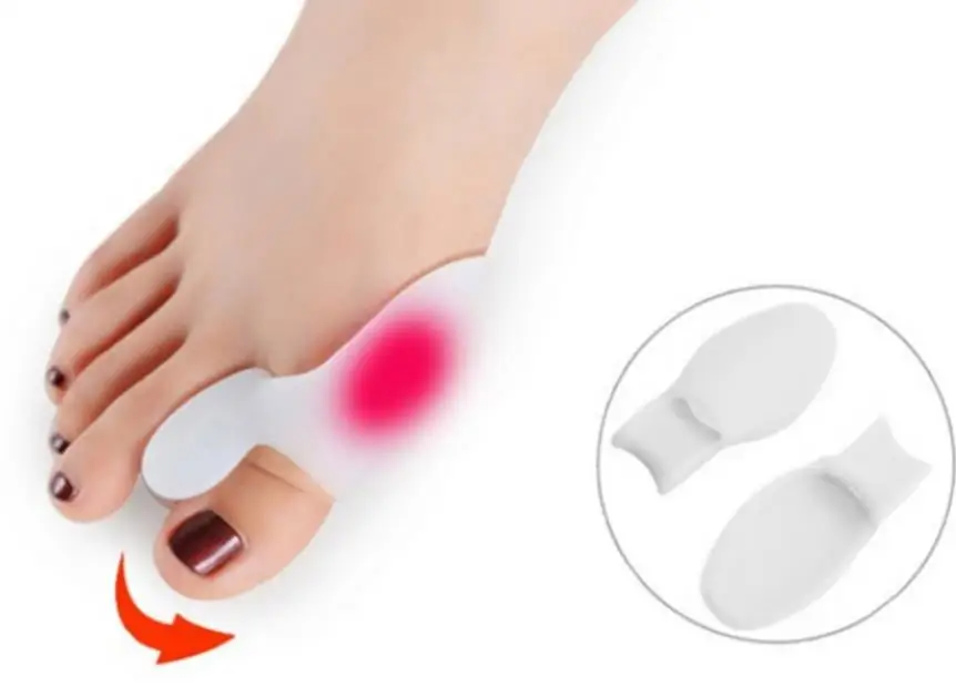 1 pair toe spacer Массажер подушка(приблизительно 62*38 см) Акупунктура наборы Акупрессура лотоса шип коврик и подушка разделитель пальцев ног массаж и релаксация - Цвет: 1 pair toe spacer