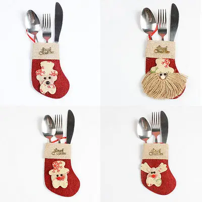 Рождественский сапожок Санты обувь чулок украшения для рождественской елки