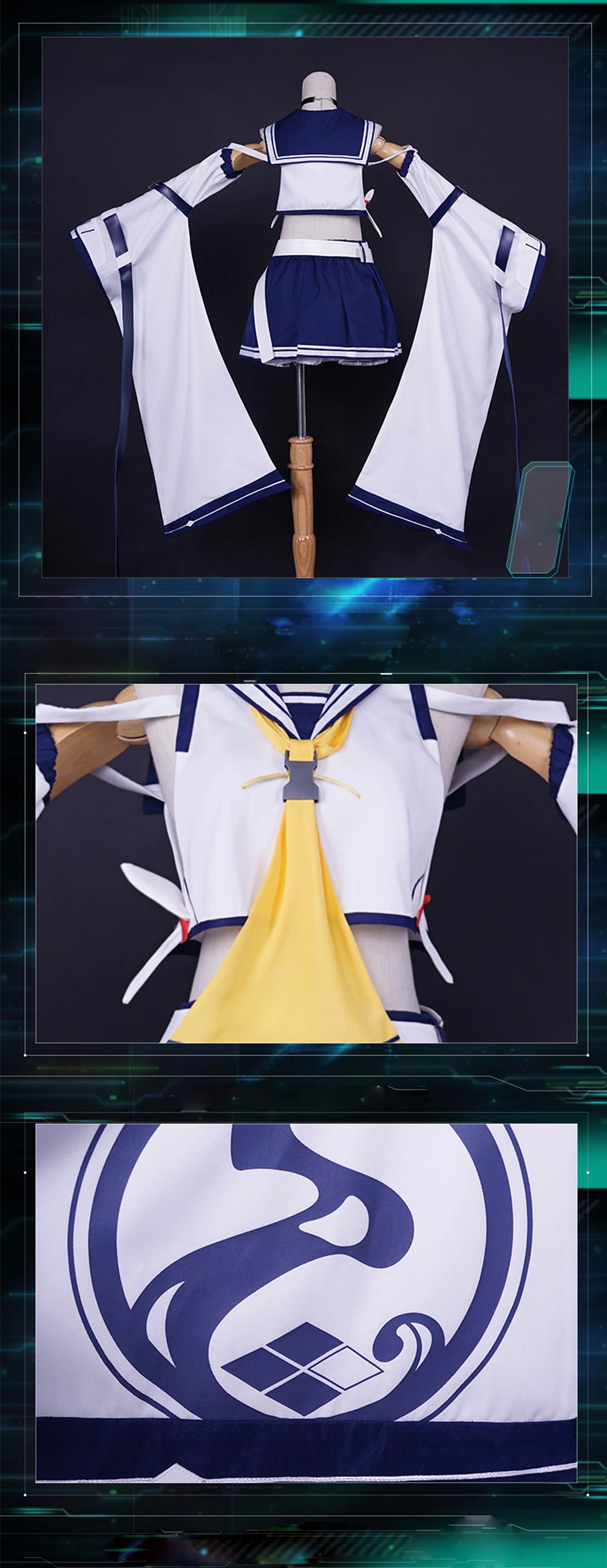 UWOWO игра Аниме Azur Лейн IJN Ayanami косплей костюм полный набор для женщин Рождество карнавал вечерние для женщин Костюм Ayanami Cos