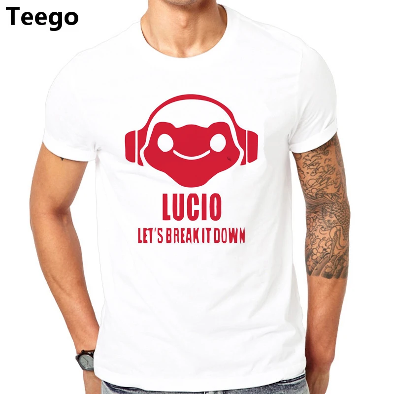 Горячая игра часы за DJ LUCIO навык логотип priting Gane поклонников футболка различных