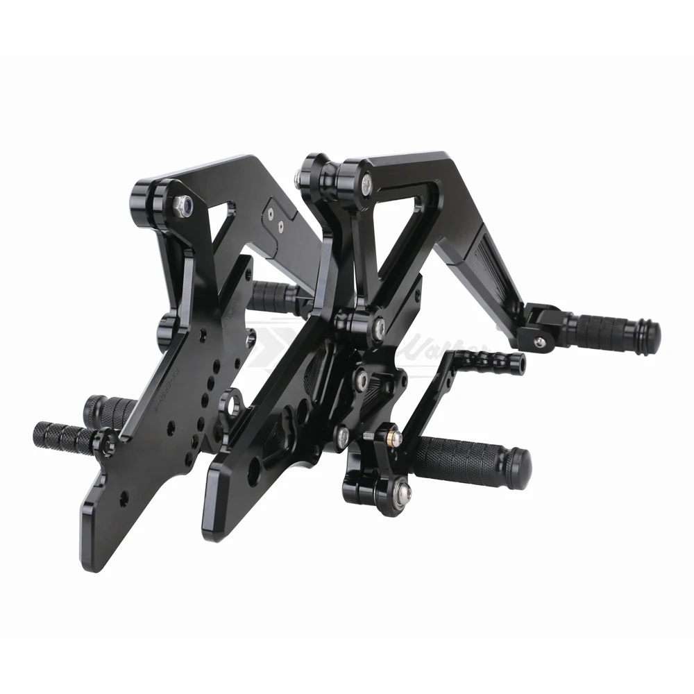 CNC алюминиевый мотоцикл Регулируемый Rearset задний Набор Подножки педаль Подножка для Kawasaki Ninja 650(EX650) ER-6N/ER-6F 2012