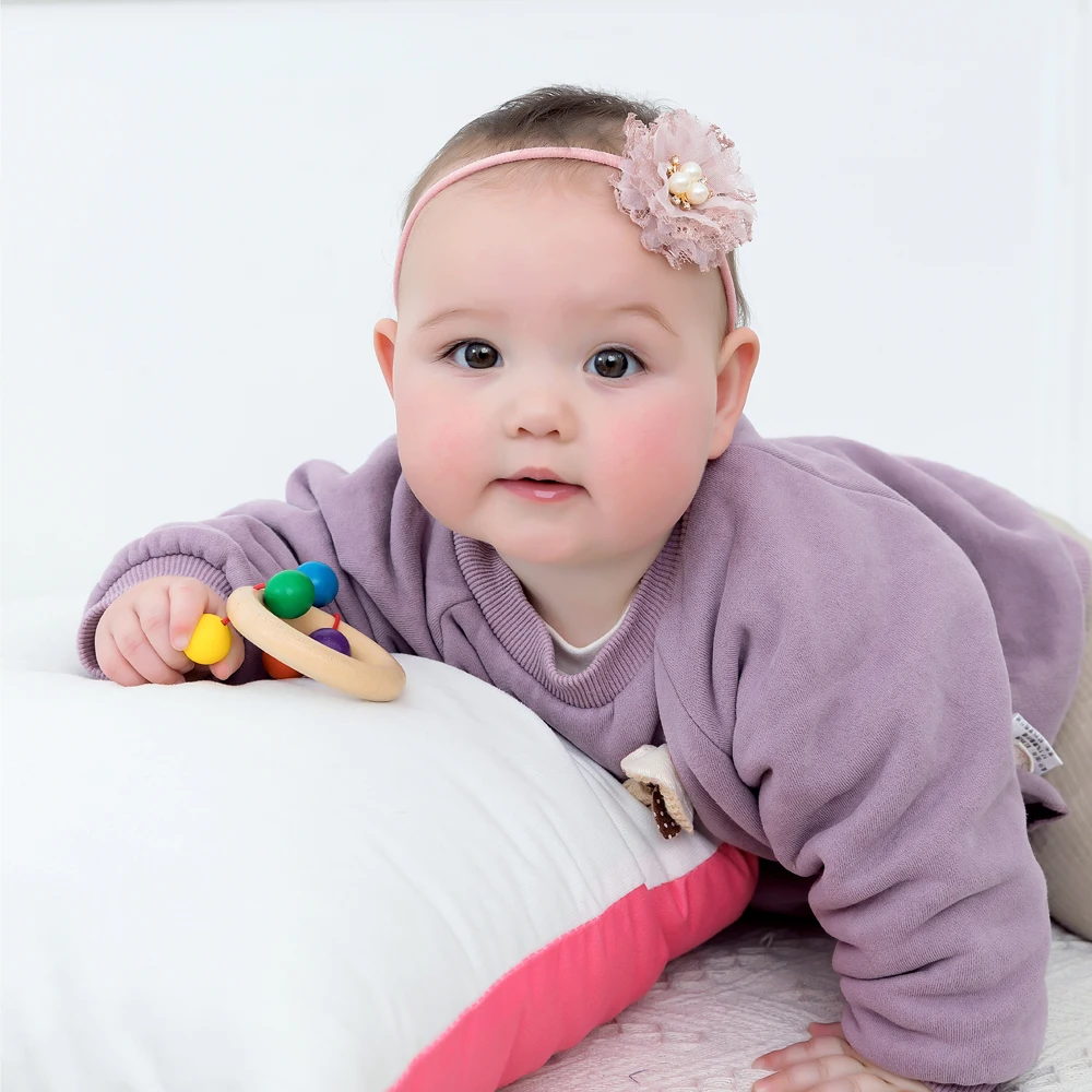 

Children Soft Nylon Baby Headbands Lovely Baby Girl Elastic Hairband Chiffon Flower Newborn Baby Girl Headbands Hair Accessories