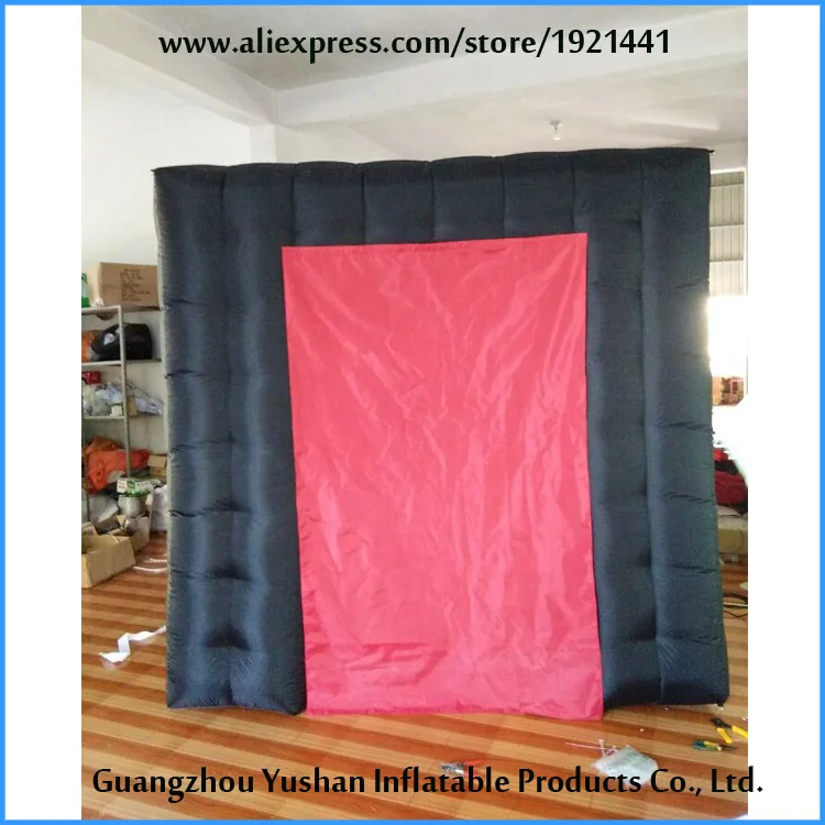 

free ship by DHL 8ft cube black inflatable digital photo booths