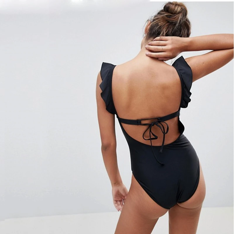 2019 новая модель для женщин пикантные одна деталь плавание костюм черный или