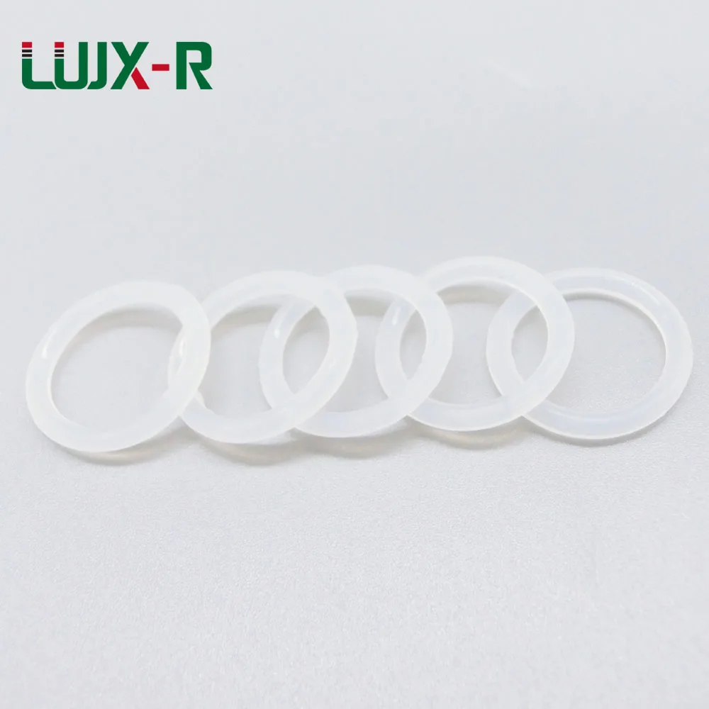 

LUJX-R 1.5mm Thickness VMQ White O Ring Seal OD 4/4.5/5/5.5/6/6.5/8/10mm Silicon Seal Ring Gasket Washer Food Grade O Type Rings